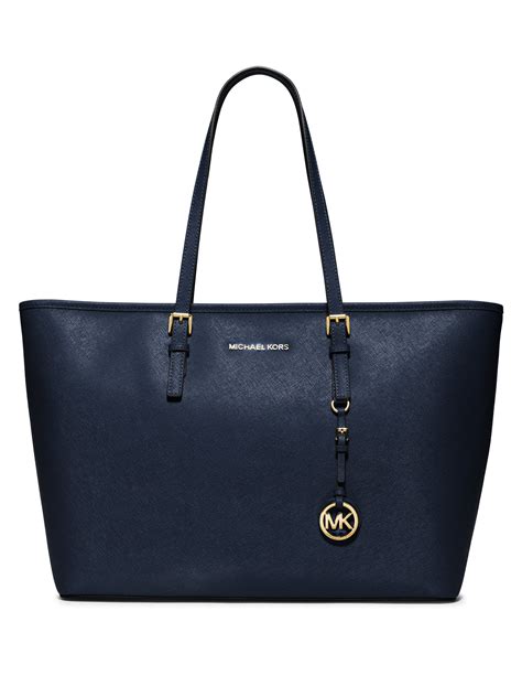 michael kors jet set travel large tote pale blue|michael kors saffiano tote bag.